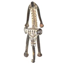 Brass Folk Statue Of Tribal Elephant