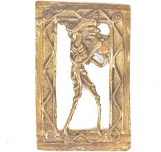 Brass Dhokra Wall Hanging Tribal Farmer