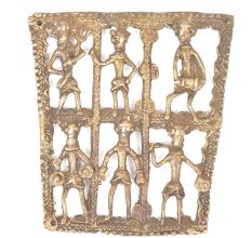 Several  Brass Human Structures Wall Hanging
