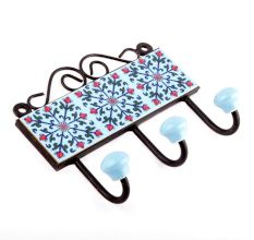  Turquoise Forest Green Tiles Hooks