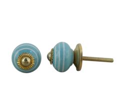 Green Striped Small Knob