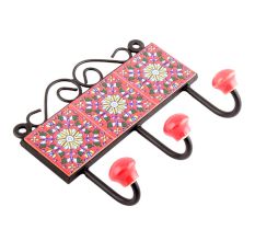 Red Yellow Sunflower Tiles Hooks