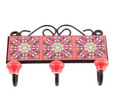 Red Yellow Sunflower Tiles Hooks