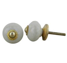 Cream Small Knob