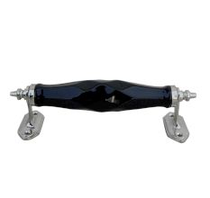 Black Cut Ceramic Dresser Handles