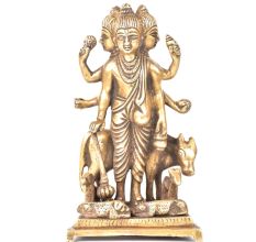 Brass God Dattatreya
