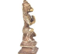 Brass Rustic Hanuman Sitting Joining Hands