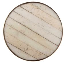 Cream Round  Metal And Bone Knob Online