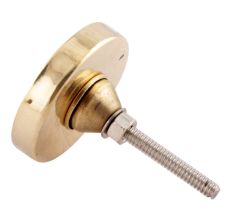 Cream Round  Metal And Bone Knob Online