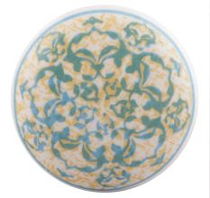 Turquoise Ceramic Flat Dresser Knob Online
