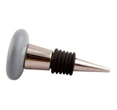 Grey Leaf Ceramic Wine Stopper