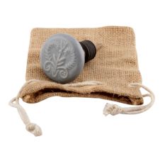 Grey Leaf Ceramic Wine Stopper