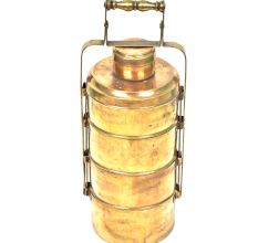 Brass Tiffin With Four Separate Containers