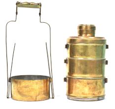 Brass Tiffin With Four Separate Containers