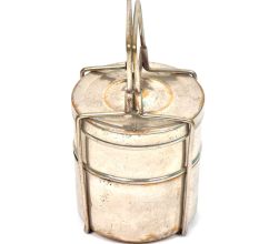 Vintage Two Container Brass Lunch Tiffin Box