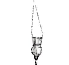 Metal Iron Wire Hanging Candle Holder