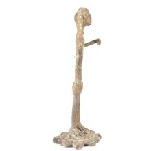 Brass Tribal Man Dancing Figurine