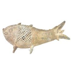 Brass Tribal Fish Incense Stick Holder
