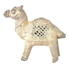 Brass Patinated Camel Incense Stick Holder