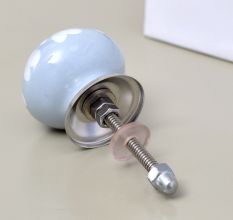 Dark Grey Heart Ceramic Floral Dresser Knob Online