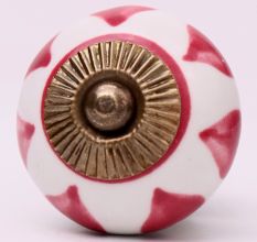 Cherry Heart Ceramic Floral Cabinet Knob Online