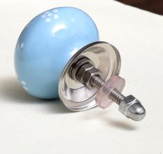 Turquoise Floral Ceramic Drawer Knobs Online