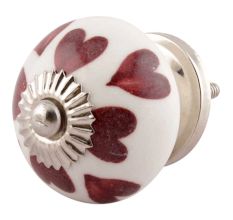 Cherry Hearted Ceramic Cabinet Knobs Online