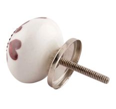 Cherry Hearted Ceramic Cabinet Knobs Online
