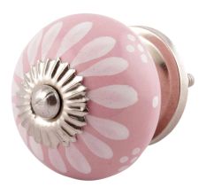 Pink Floral Ceramic Cabinet Knobs Online