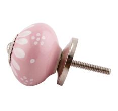 Pink Floral Ceramic Cabinet Knobs Online