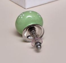 Sage Green Floral Ceramic Wardrobe Knobs Online