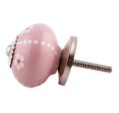 Pink Tiny Flower Ceramic Drawer Knobs Online
