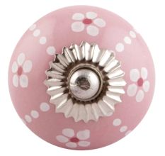 Pink Tiny Flower Ceramic Drawer Knobs Online