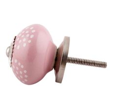 Pink Dotted Ceramic Knobs Online