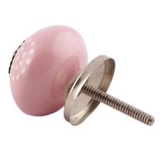 Pink Dotted Ceramic Knobs Online