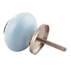 Turquoise Heart Ceramic Floral Knobs