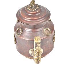 Brass Copper Teapot Embossed Design