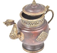 Brass & Copper Teapot Embossed Design