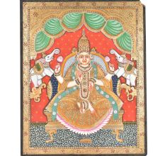 Gajalakshmi Tanjore Painting
