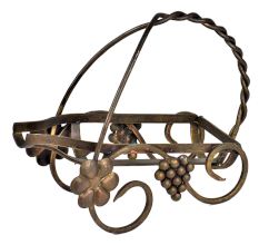 Vintage Brass Server Basket