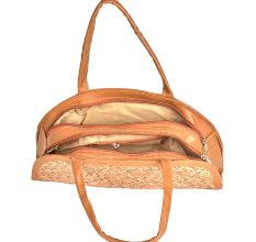 Eco Friendly Semi Circle Shaped  Bamboo Purse With Pocket