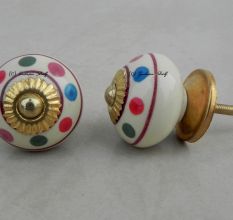 Mixed Dotted Striped Knob