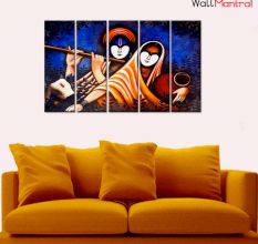 Radha & Krishna Canvas Wall Hanging