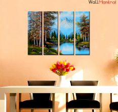Mountains Scenery Premium Quality Canvas Wall Hanging