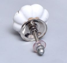 White Golden Medium Knob