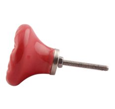Red Flower Ceramic Dresser Knobs Online