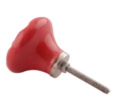 Red Flower Ceramic Dresser Knobs Online