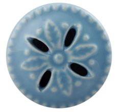 Turquoise Flower Ceramic Cabinet Knobs Online