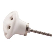 White Floral Ceramic Drawer Knobs Online