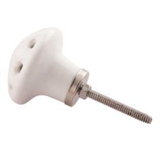 White Floral Ceramic Drawer Knobs Online